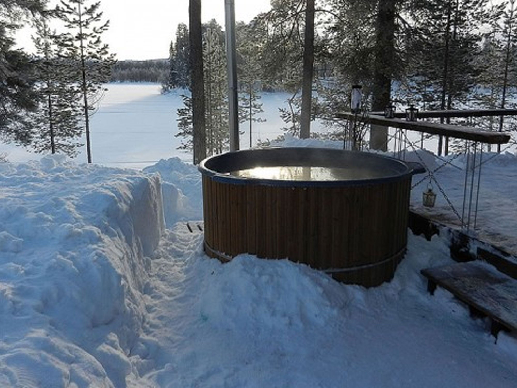 Wood Fire Hot Tub