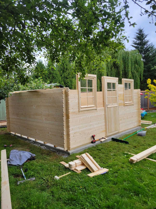 Contractor assembly example for a wood outdoor structure